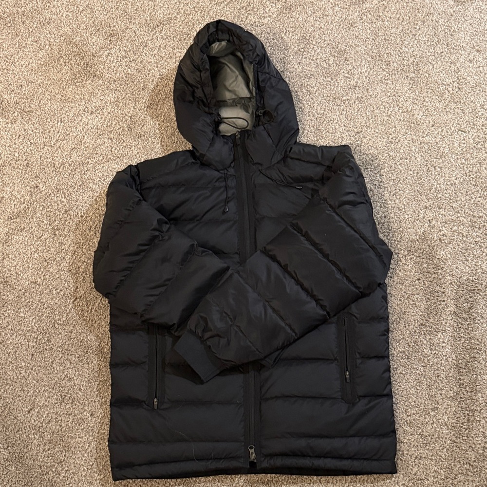 Proof Men's Black Hooded Puffer Jacket